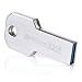 Produktbild meZmory Schlüssel USB Stick 3.0 32GB Silber - Schnell, Hochwertig & Einzigartiges Mini Design - Speicherstick Wasserdicht & Extrem Robust aus Metall - Flash-Drive Ideal für Schlüssel-Anhänger