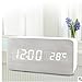 Produktbild pengweiNeuer kreative LED hölzerne Uhr zu Hause die Umweltschutz-e-Quadrat aus Holz Desktop-Wecker-Digitaluhr , 3