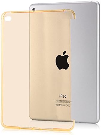 iPad mini 4 Case, iMucc Soft TPU Back Case Cover Perfect Fit with Apple iPad mini 4 [Keyboard Compatible] Smart Cover Release 2015 (Gold)