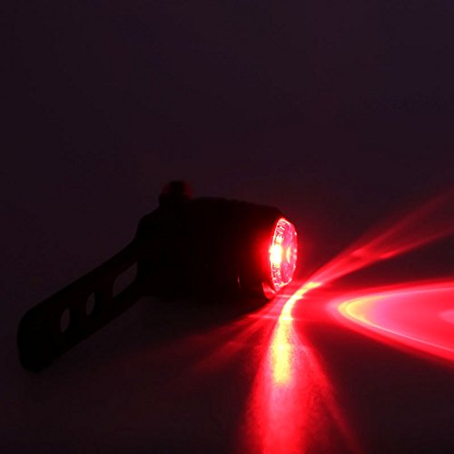 Hrph LED wasserdichtes Fahrrad Fahrrad vorne hinten Rückleuchten Fahrradfahren Sicherheit Warnung Vorsicht Blitzlampe - 5