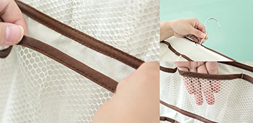 Diossad Hängender Organizer 26 Tasche Tür Wandbehang Stocking Kleidung Socken Organisator Halter Schmuck Organisator Halter hängend - 5