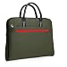 Produktbild Männer Business Aktentasche Laptoptasche Handtasche Laptop Schultertasche Messenger Wasserdicht Computer-Fall Green Style 1 PVC