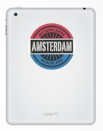 2 x Amsterdam Niederlande Vinyl Aufkleber Aufkleber Laptop Reise Gepäck Auto Ipad Schild Fun # 6724 – 10cm/100mm Wide - 3