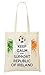 Produktbild Keep Calm Support Ireland Tragetasche Einkaufstasche