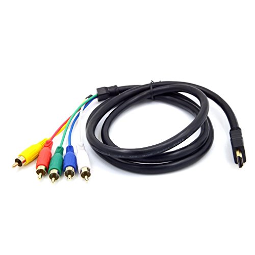Bescita HDMI zu 5 RCA Male Audio-Video-Komponente konvertieren Kabel für HDTV Fernsehkasten 1080P DVD - 2