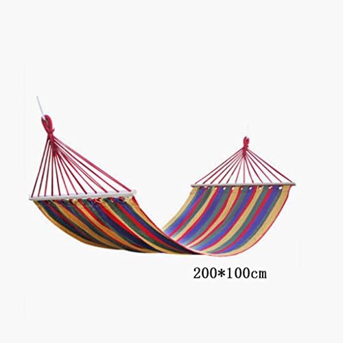 Hammock Outdoor hammock camping camping swing hammock mountaineer hammock with sticks red canvas hammock portable hammock anti-rollover hammock