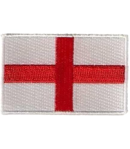 4-Pack England Flag Iron-On Transfers - St George Cross Screen Print For Clothing & Fabrics