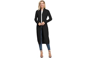 GRACE KARIN Cardigan Donna Lungo a Maglia a Maniche Lunghe Elegante Casual