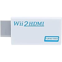 Wii to HDMI Adapter, Wii to HDMI Converter, Wii to HDMI 1080P 720P 60hz Connector Output Video & 3.5mm Audio - Support Games 
