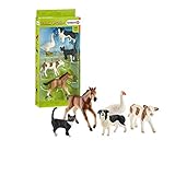 schleich mustang weiß steigend Dieses Set beinhaltet fünf Bauernhof-Tiere: Ein Fleckvieh-Kalb, eine Katze, einen Border-Collie, eine Gans und ein Mustang Fohlen