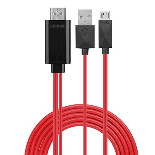thanly MHL 11 Pin Micro-USB zu 1080p HDMI HDTV Kabel Adapter Kordel | Handy zu TV Kabel für Samsung S3 S4 S5 Note2 3 - 3