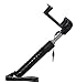Produktbild OKCS® Selfie Stick Stab hochwertiges echt Leder Bar Stylish Trend Blogger Stange Selbstporträt Handyhalterung Faltbare Selfie-Stange für Smartphones, iPhone, HTC, LG, Nokia, Sony, Samsung, Huawei, etc. - in angesagter Schlagen Optik
