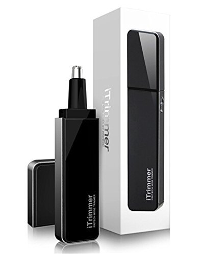 Tezam TM-09 Electric Nose Ear Trimmer ,Water Resistant Facial Hair Groomer For Men with LED light, Battery Operated