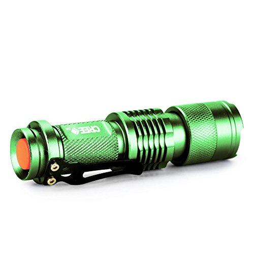Enjoydeal 7W 300LM mini Q5 LED ZOOMABLE Taschenlampe Handlampe Camping Flashlight gr¨¹n 3 Dateien - 5