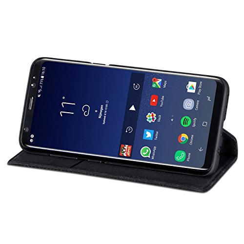 CASEZA Samsung Galaxy S8 Funda Negro Tipo Libro Piel PU Case Cover Carcasa Plegable Cartera Oslo Piel Vegana Premium para Galaxy S8 5 8 Original - Ultrafina con Cierre Magn tico reviews CASEZA Samsung Galaxy S8 Funda Negro Tipo Libro Piel PU Case Cover Carcasa Plegable Cartera Oslo Piel Vegana Premium para Galaxy S8 5 8 Original - Ultrafina con Cierre Magn tico