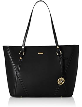 Stella Maris Damen Handtasche Henkeltasche Schultertasche Fashion Shopping Bag aus Leder Schwarz mit Diamant...