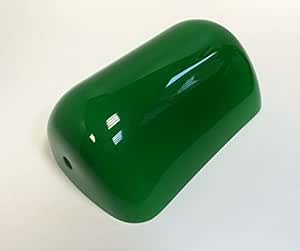 Abat-jour En Verre De Remplacement Pour Lampe De Banquier - Dimensions 22,5 X 13,5 X 7,5 Cm - Plusieurs Couleurs Disponibles