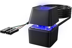 1 ONE ENJOY Extensión de botón de Encendido de PC, botón de Interruptor de Encendido de computadora, Adaptador de Control de Encendido y Apagado de Escritorio (5m)