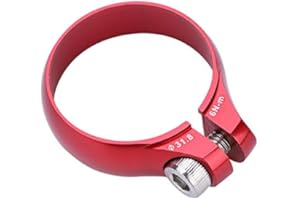VGEBY1 Abrazadera de poste de asiento de bicicleta, 31.8 mm Abrazadera de perno de bicicleta de aleación de aluminio para reemplazo de poste de bicicleta de 27.2 mm(rojo)
