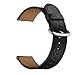 Produktbild TianranRT Leder Uhr Band Handgelenk Riemen Armband für Amazfit Stratos Watch 2 / 2S 22mm (Schwarz)