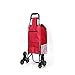 Produktbild Xsj Falt-Warenkorb Superm Arket Hand-LKW Tragbares Material Handling Oxford Silent Trolley Sechs Runden