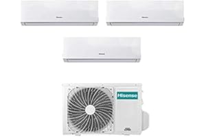 Condizionatore Climatizzatore Trial Split Inverter Hisense New Comfort 7000+9000+12000 7+9+12 Btu A++ 3AMW58U4SZD1