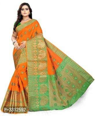 Buy Meesho Women's Cotton Silk Peacock 