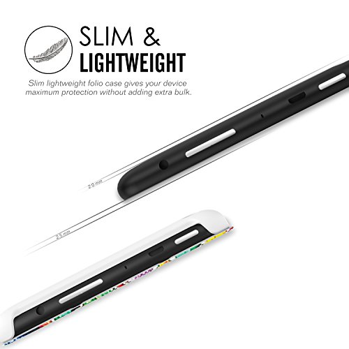 MoKo Fire 2015 7 Zoll Hülle – Ultra Slim Lightweight Schutzhülle Smart Cover Case mit Standfunktion für Amazon Fire Tablet (Vorherige 5th Generationeration – 2015 Modell) Tablet, Glück Baum - 9