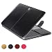 Produktbild elecfan MacBook Air 11 Zoll PU Ledertasche, Schlank und Dünn Schützende Business Case Cover Shell Vintage Klassisches Design [Präzise Cut Out]- Schwarz