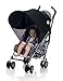 Protect A Bub UPF 50 Plus Single Stroller Sunshade (Black)