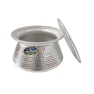 Shubham - Biryani Handi Medium Size | Medium Deg Biryani Rice Cooking Pot with Lid | 3KG Rice | 10 Liter