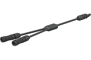 Stäubli MC4 Y-Splitter Kabel für den Anschluss von Solarmodulen 2x Buchse zu 1x Stecker - Herstellernummer: 32.0333 Kabelverteiler Balkonkraftwerk mit TÜV-Zertifizierung