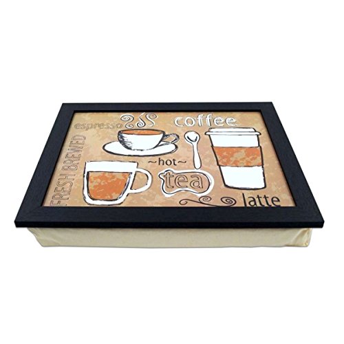 Knietablett "Coffee" mit Kissen