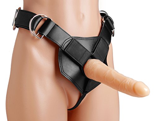Flaunt-Heavy-Duty-Strap-On-Harness-with-Dildo