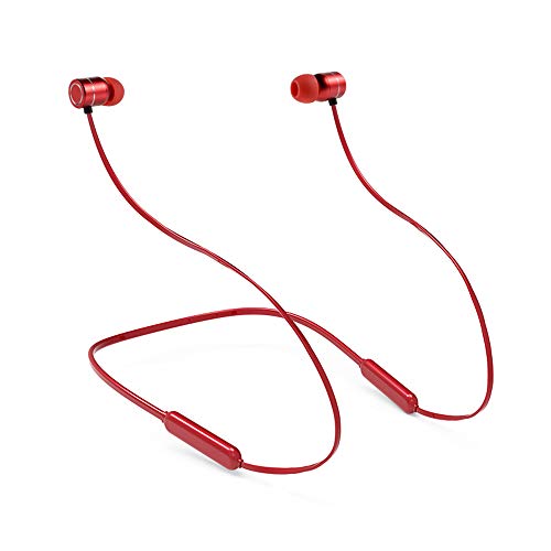 Preisvergleich Produktbild SU JIA Bluetooth-Headset In-Ear-Bluetooth-Headset Mit Geräuschunterdrückung Magnetic Neck Motion Rot