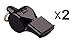 Produktbild Fox 40 Pearl Whistle, Referee-Coach, Safety, Dog, Rescue, Outdoor-Black (2-Pack)