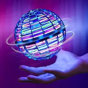 M-K ENTERPRISE Flying Ball Toys, Flying Orb Ball Boomerang Mini Pro Spinner Blast Oise Toys for Boys Girls Kids Adult Indoor Outdoor, USB Rechargeable Built-in Lights 360?Rotating Magic Controller