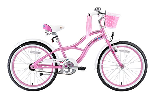 BIKESTAR® Premium Design Kinderfahrrad für coole Kids ab 6 Jahren ★ 20er Deluxe Cruiser Edition ★ Glamour Pink - 2