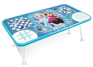 Disney Frozen Multipurpose Ludo Game Table for Kids/Toy Table/Foldable Study Table/Laptop Support Table/Multicolor Toys (Color May Vary from Illustration)