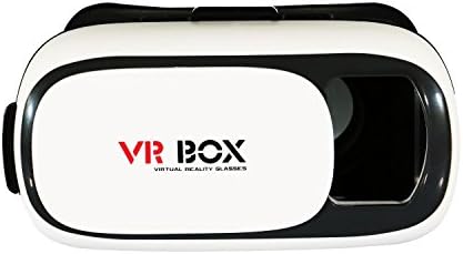 Gtide 2nd Generation 3D Virtual Reality Glasses Headset Video Movie Game VR Box Glasses with Adjustable Straps/Earphone Holes/Spherical Resin Lens For 4.7~6 inch IOS Android Smartphones(White) (VR)