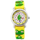 Happy Cherry - Niños Reloj 3D Silicona Cartoon Pulsera de Cuarzo Analógico para Niñas...