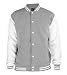 Produktbild Urban Classics 2-tone College Sweatjacket (2) TB207, Farbe:grey/white;Größe:3XL