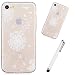Produktbild iphone 6/6S Hülle Case WYRHS Art Und Weiseentwurfs Schützender Rückseitiger Fall Shell Gepaßter Flexibler Weicher Kristallfreier Anti-Schlag Anti-Kratzer-Löwenzahn+Metall Berühren Stift