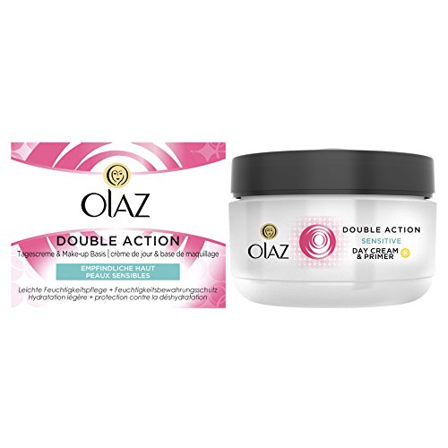 Olaz Double Action Tagescreme & Make-up Basis Feuchtigkeitspflege für empfindliche Haut, 50 ml - 5