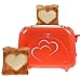 Produktbild Herz Logo Toaster rot/weiß (rot)