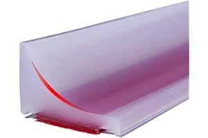 ESUFEIR Barriera Doccia Ferma Acqua,Striscia di Ritenzione,Silicone Doccia per Barriera Stop Acqua Soglia, Arresto Doccia Autoadesivo,Protezione Doccia Pieghevole Bagno(1M, Trasparente)