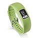 Produktbild Soft Silikon Ersatz Uhrenarmbänder für Garmin vivofit4 HR Armband,Silikon Ersatz-Uhrenarmband Einstellbar Armband Replacement Wechselarmband watch band für Garmin vivofit4 (Cyan Blue/S)