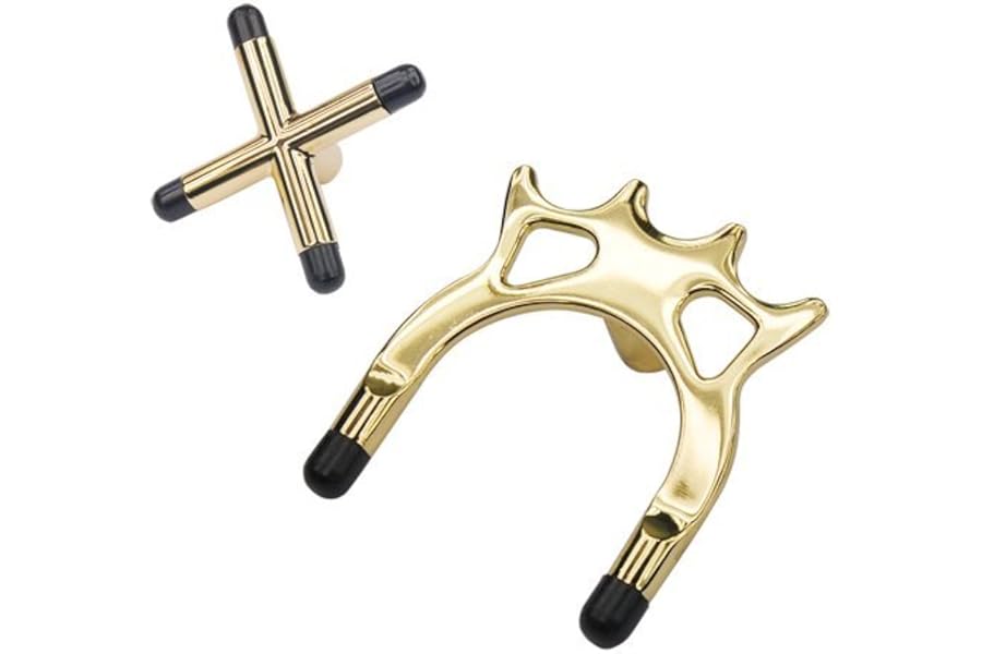 Accessotech Pool Snooker Billiards Table Cue Brass Cross & Spider Holder Rests