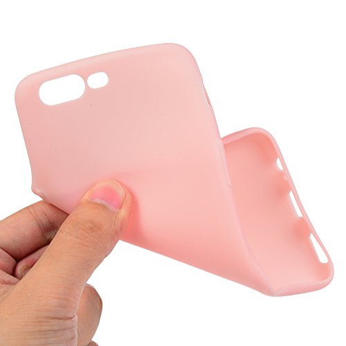 KASOS Funda One Plus 5  Carcasa One Plus 5 Case Silicona TPU Blanda - Color Rosa
