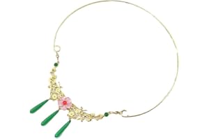 JUSONGKWCP Tagebücher Apothekerin Halskette Anime Figur Maomao Cosplay Necklace Accessories Grüne Edelstein Anhänger Jewelry